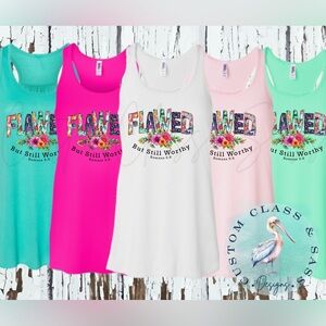 NEW Flawed But Still Worthy Tank Top, Various Sizes